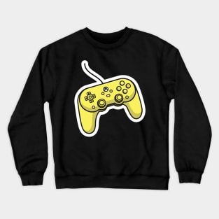 Joystick Controller and Game Pad Stick Sticker vector illustration. Sports and technology gaming objects icon concept. Video game controller or game console sticker logo design with shadow. Crewneck Sweatshirt